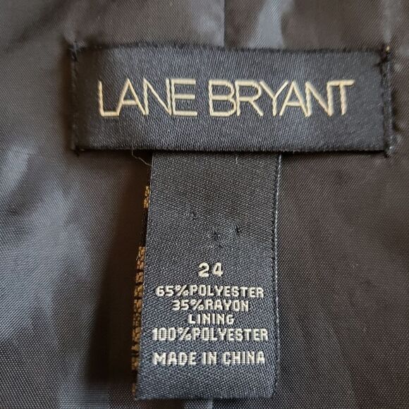 Lane Bryant Metallic Houndstooth Blazer Sz 24 - Picture 5 of 6